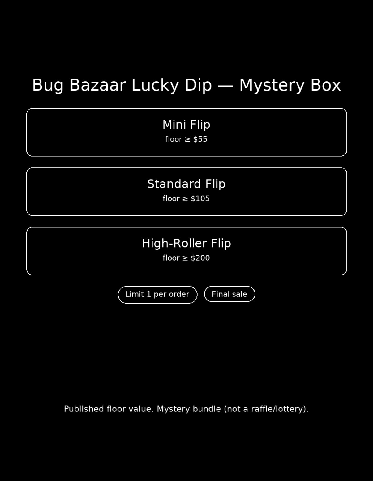 Bug Bazaar Lucky Dip - Mystery Box